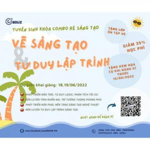 Tuyển sinh khóa Combo Hè sáng tạo (Vẽ và Lập trình)